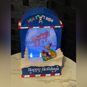 Disney Festive Blue Holiday Light-Up Display